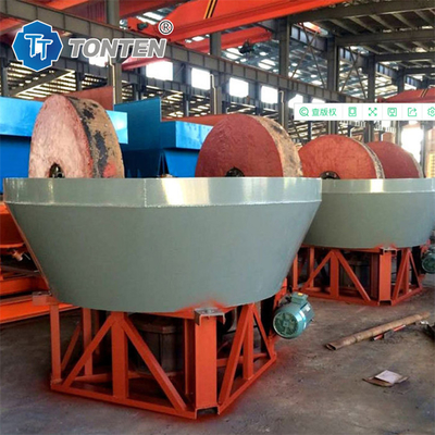 Gold Round Grinding Machine Wet Pan Mill 1200 Gold Mining Separator Untuk Afrika