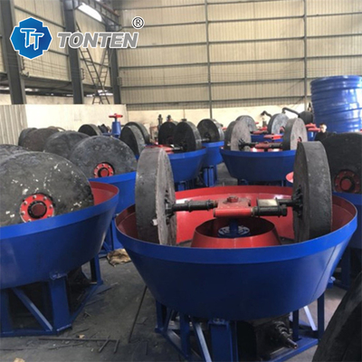 Wet Gold Wet Pan Mill Machine Double Wheel Pan Mill Untuk Pemilihan Emas