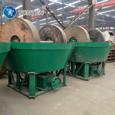 Gold Grinder Gold Stone Roller Grinding Wet Pan Mill Mesin Untuk Afrika