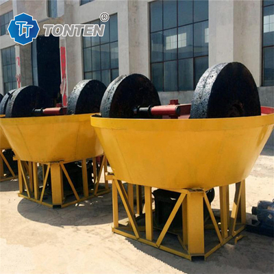 Gold Grinder Gold Stone Roller Grinding Wet Pan Mill Mesin Untuk Afrika