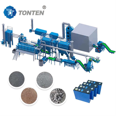 Mobil Lithium Ion Battery Crusher Daur Ulang Mesin Processing Line