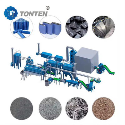 Ternary NiMH Lithium Battery Crushing Machine Pemisahan Daur Ulang