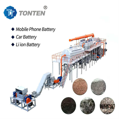 Limbah Baterai Lithium Ion Baterai Daur Ulang Mesin Produksi Line Disesuaikan