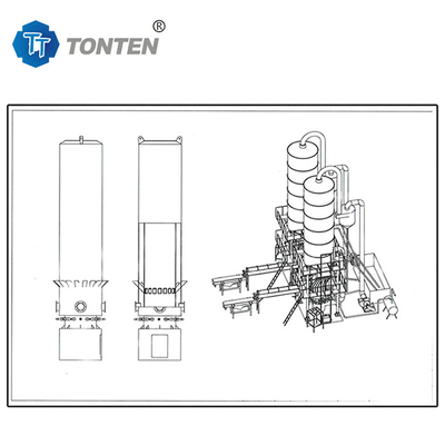 TONNES Mesin Produksi Industri Glass Crusher Untuk Pasir 6-25t Per Batch