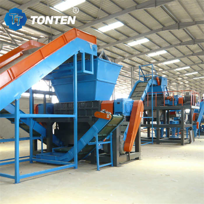Ban Shredder lini produk Karet Daur Ulang Pabrik Ban mesin penghancur