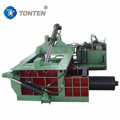 Metal Scrap Paint Bucket Hydraulic Briquetting Machine Untuk Serbuk gergaji 4000kg