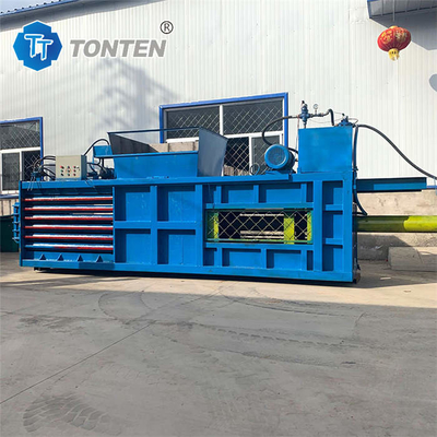 Scrap Metal Hydraulic Baler Machine Plastik Mesin Baling Horizontal