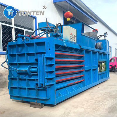 Scrap Metal Hydraulic Baler Machine Plastik Mesin Baling Horizontal