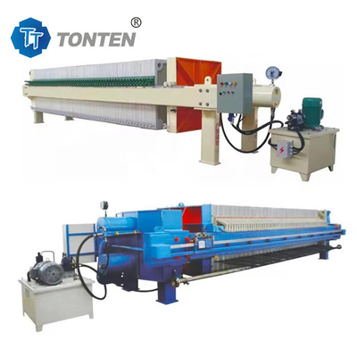 Dewatering Hydraulic Filter Press Machine Pengolahan limbah lumpur Pemisahan cairan padat