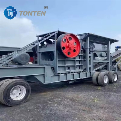 Batu Mobile Crusher Plant Beton Mobile Crushing Mesin pembuatan pasir