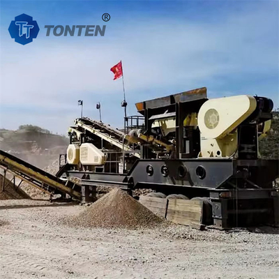 Mobil Batu Batu Crusher Plant Portable Quarry Crushing Line