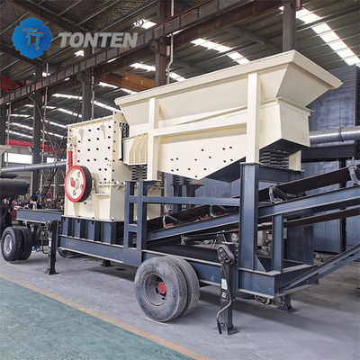 Batubara tambang mobile Portable Crushing Line Diesel Granite Crusher Plant