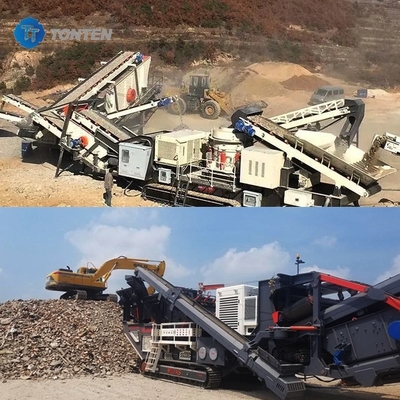 Konstruksi Mesin penghancur limbah beton Brick Stone Crusher Daur ulang