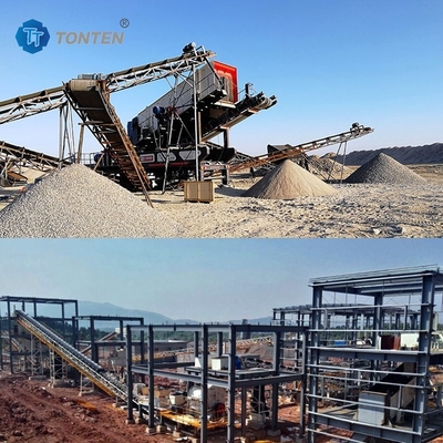 Konstruksi Mesin penghancur limbah beton Brick Stone Crusher Daur ulang