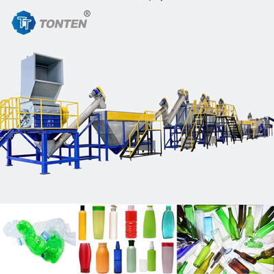 Limbah Plastik PET Botol Cuci Crusher Daur Ulang Mesin Line