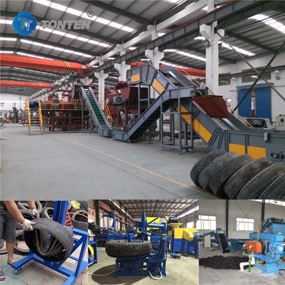 Mesin Daur Ulang Ban Shredder Rubber Crusher Produksi Line