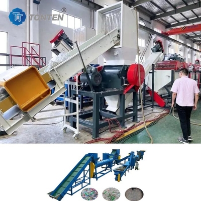 Pemecah Plastik Daur Ulang Jalur Produksi Daur Ulang Botol Air Mineral
