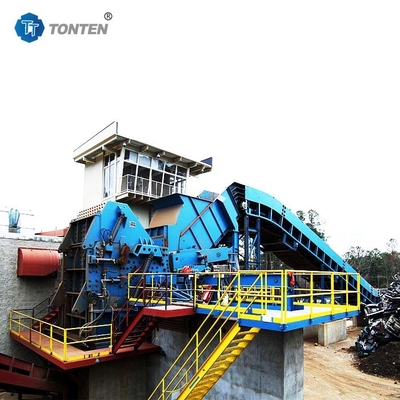 Custom Industrial Scrap Metal Shredder Steel Crushing Machine Line Daur Ulang