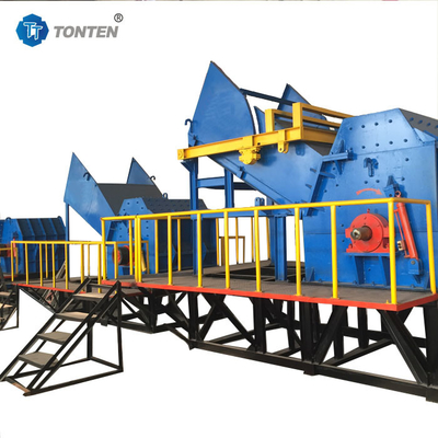 Custom Industrial Scrap Metal Shredder Steel Crushing Machine Line Daur Ulang