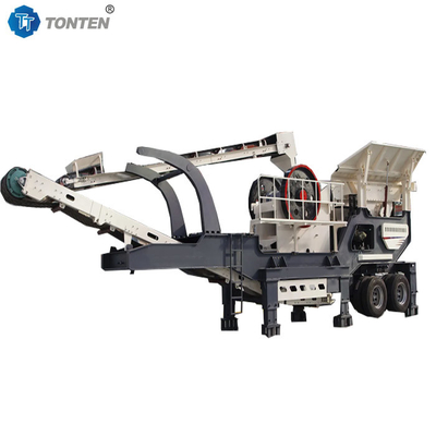 Limbah Penghancuran Batu Pebble Granit Crusher Mesin Line Untuk Membuat Pasir
