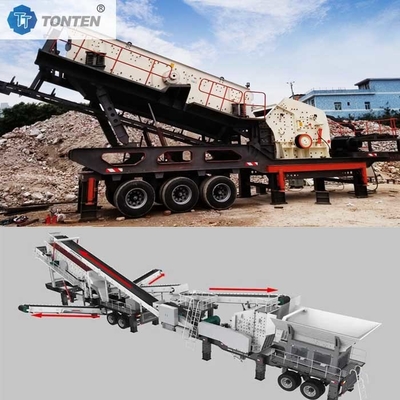 Limbah Penghancuran Batu Pebble Granit Crusher Mesin Line Untuk Membuat Pasir