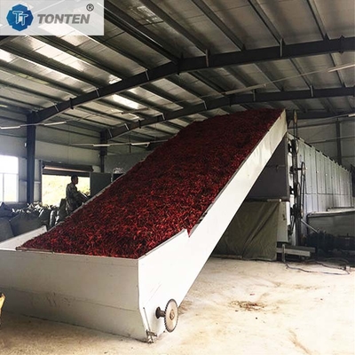 Mesin Pengering Pita Chili Pepper Mesin pengering makanan baja tahan karat Peralatan pengeringan
