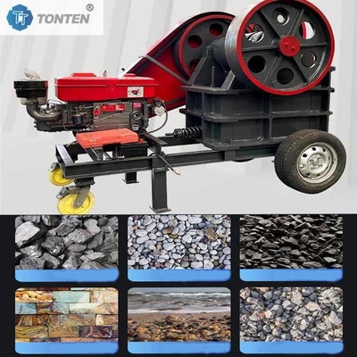 Granit Batu Jaw Crusher Mesin Diesel Jaw Crusher PE 250x400