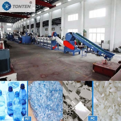 Scrap Mixed Waste Plastic PET Bottle Scrap Recycling Plant Mesin