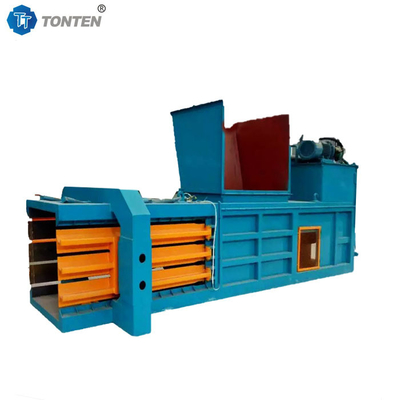 Plastik Limbah Hydraulic Scrap Baler Mesin Horizontal Baling Press