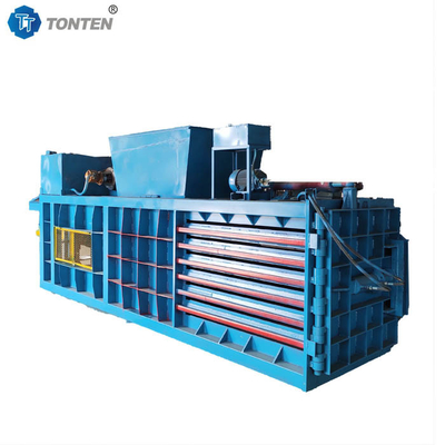 Mesin Baling Plastik Hidrolik Horisontal Scrap Baler Compress Otomatis