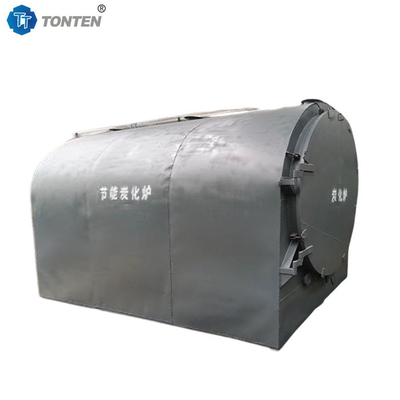 Kotoran dari kerang kelapa mesin oven karbonisasi horizontal terus menerus