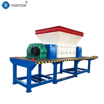 Batang kayu limbah Kayu Double Shaft Shredder Mesin Produsen Otomatis