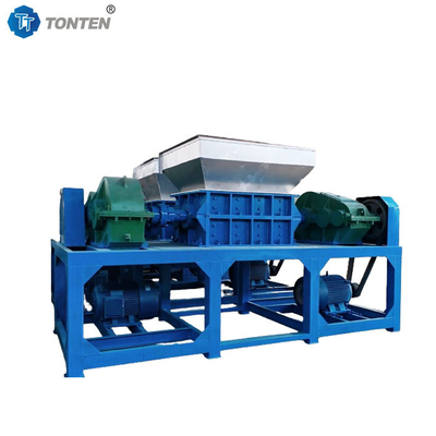 Dapat Aluminium Crusher Shredding Double Shaft Shredder Mesin Untuk Daur Ulang