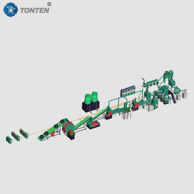OEM Ban Karet Daur Ulang Mesin Shredder lini produksi untuk mulch
