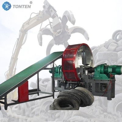 Penghancur karet limbah Ban Scrap Shredder Pabrik daur ulang Mesin penggilingan