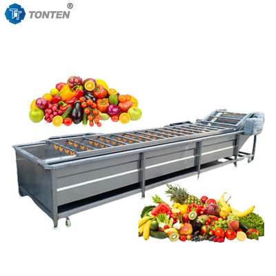Mesin cuci buah dan sayuran Salad Custom 500-1000kg/jam