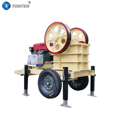 Diesel Mobile Jaw Crusher Beton Batu Crusher Mesin Untuk Mineral