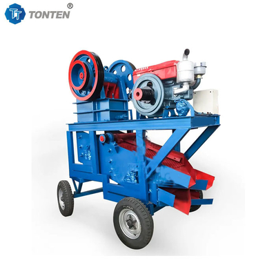 Diesel Mobile Jaw Crusher Beton Batu Crusher Mesin Untuk Mineral