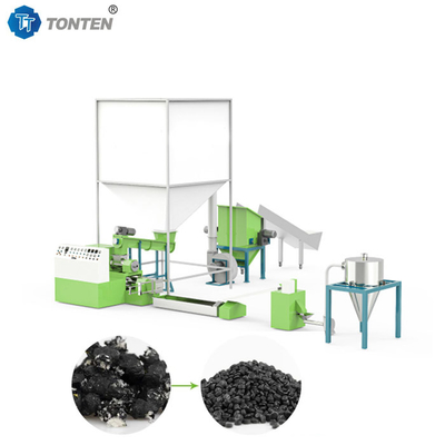 Pelletizer busa Granule Line daur ulang Mesin peletizer busa plastik