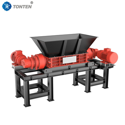 Low Noise Double Shaft Shredder Penghematan energi di pusat pengolahan limbah kota