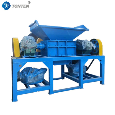 Ban Limbah Pakaian Shredder Sampah Plastik Double Shaft Shredder