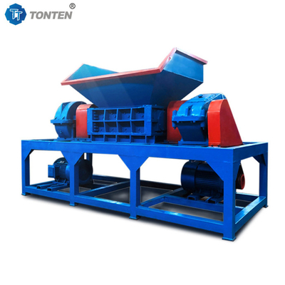 Ban Limbah Pakaian Shredder Sampah Plastik Double Shaft Shredder