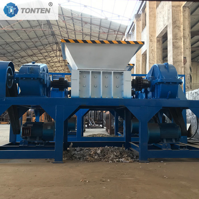Plastik Straw Furniture Sofa Shredder Mesin Shredding Double Shaft Shredder