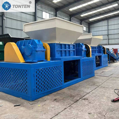 Otomatis Double Shaft Shredder Ban Karet Film Mesin Shredder Harga
