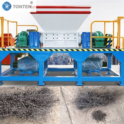 Kapasitas tinggi tahan lama membangun double shaft shredder untuk industri pengolahan kayu