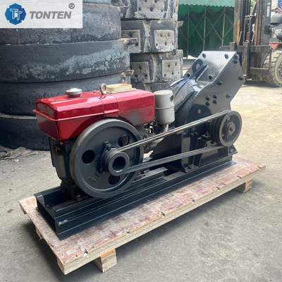 Mesin penghancur palu diesel Mesin penghancur palu kecil bergerak dengan sabuk konveyor