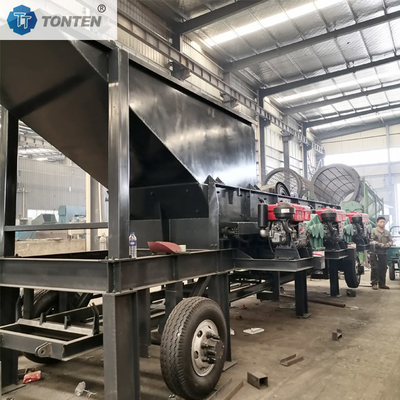Mesin pemisah tanah batu lumpur pasir lumpur dengan conveyor