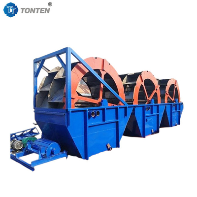 China Wheel Mobile Sand Washing River Sand Wet Washer Mesin