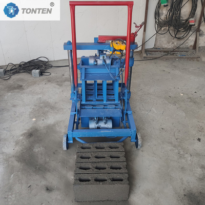 Push Pull Mesin pembuatan batu bata kecil Mesin blok berongga bergerak
