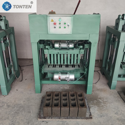 Mesin cetakan blok semi-otomatis Sistem kontrol PLC Mesin batu bata